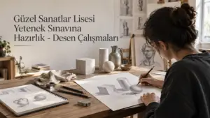 Güzel Sanatlar Lisesi Yetenek Sınavına Hazırlık - Desen Çalışmaları