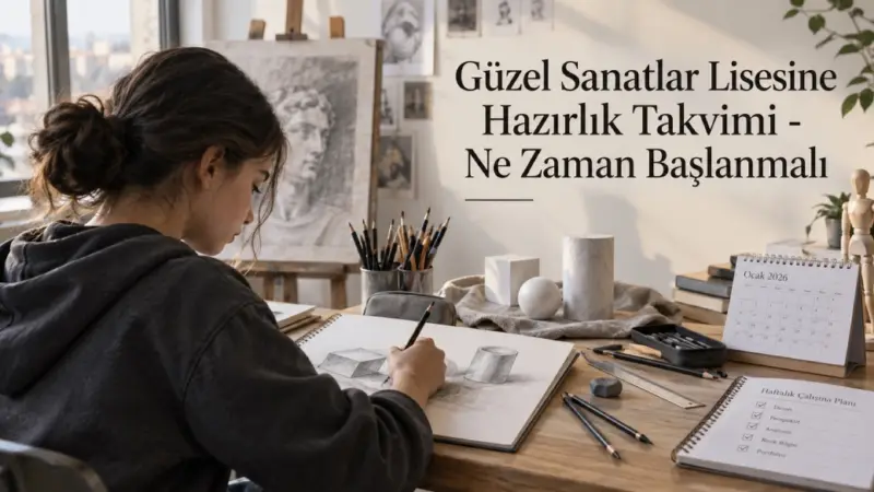Güzel Sanatlar Lisesine Hazırlık Takvimi - Ne Zaman Başlanmalı
