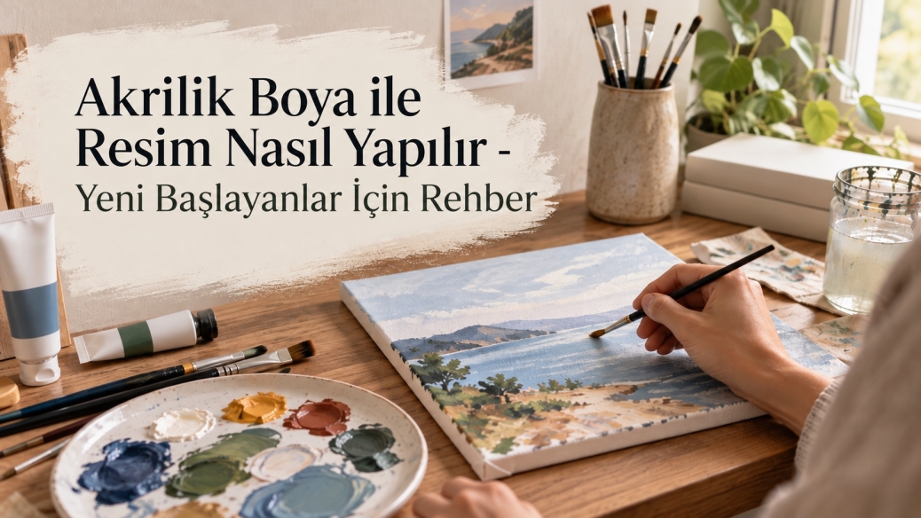 Akrilik Boya ile Resim Nasıl Yapılır - Yeni Başlayanlar İçin Rehber